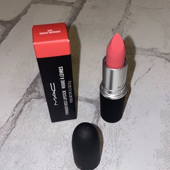 MAC Cosmetics Makeup Mac Powder Kiss Lipstick In Sheer Outrage Nwt
